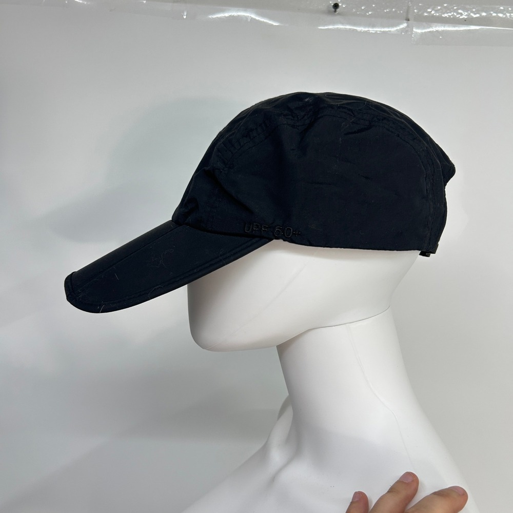 Gorpcore Folding Bill UPF 50+ Running Hat One Size Black Techwear Sun Cap Sporty - Picture 2 of 9